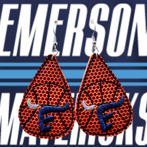 Emerson Logo Basketball Earrings