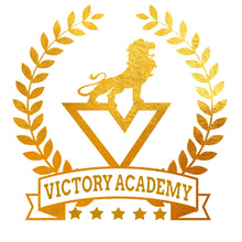 Load image into Gallery viewer, Victory Academy Custom Glitter or Color  Hoodie or Shirt ( Logo white )
