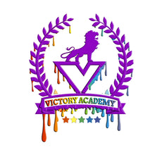 Load image into Gallery viewer, Victory Academy Custom Glitter or Color  Hoodie or Shirt ( Logo white )
