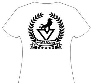 Victory Academy White( Logo - Black )