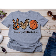 Peace Love & Basketball Shirt or Hoodie